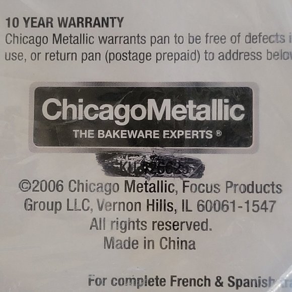 Chicago Metallic Heart Cupcake Pan NOS Vintage - Picture 7 of 8